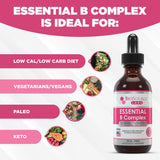 BioSource Labs B-Complex Daily Supplement 85g with a glass of water