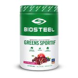 BIOSTEEL Sport Greens 363g back packaging view with ingredient list