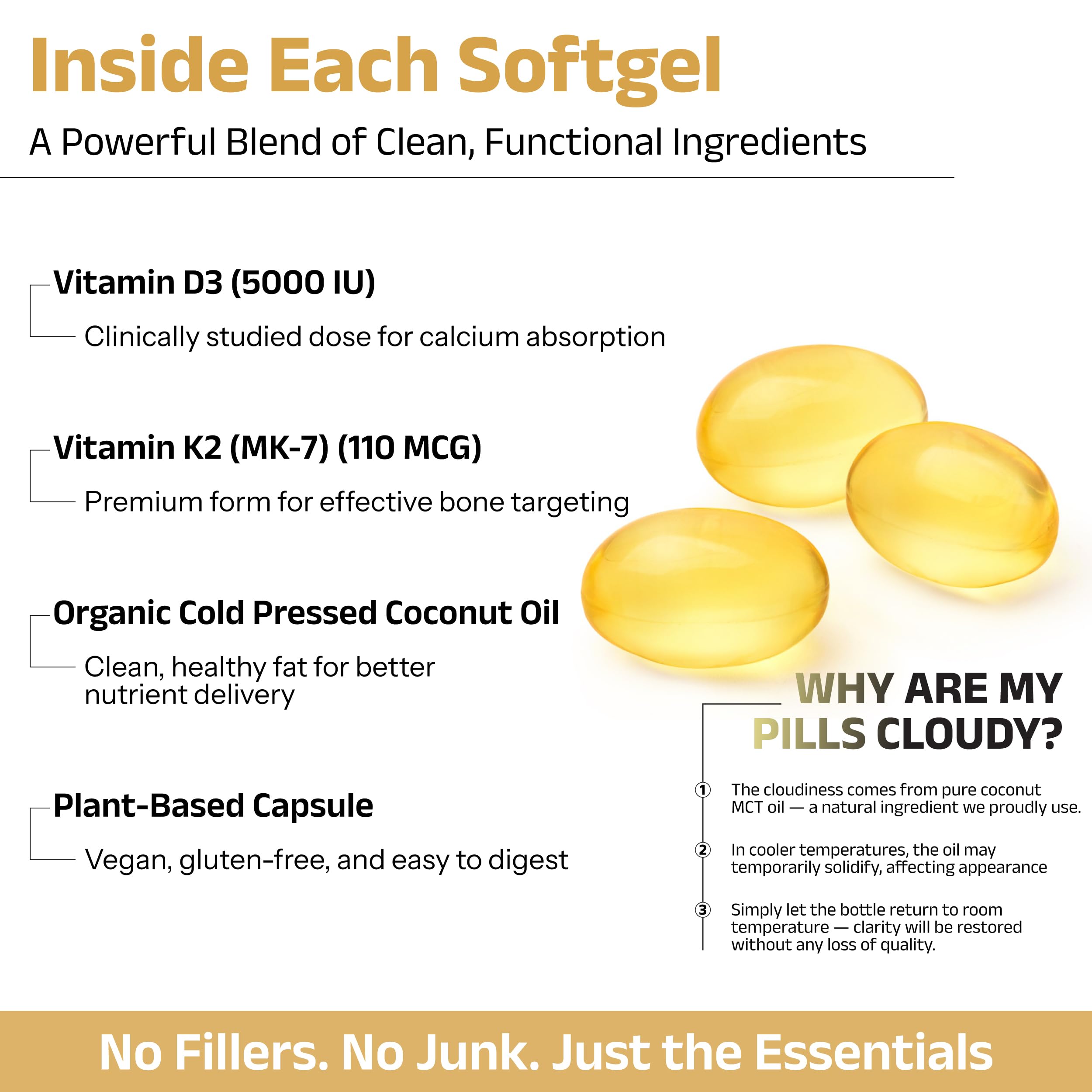 Biosyntra Vitamin D3 + K2 softgel ingredients list