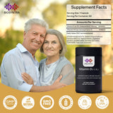 Biosyntra Vitamin D3 + K2 softgels in a hand