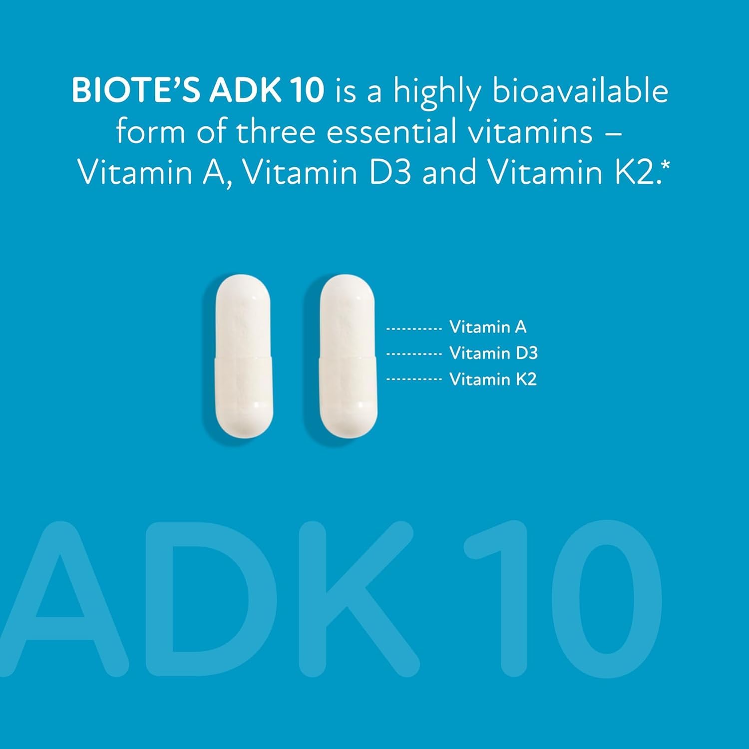 Biote Vitamin D Supplement 18g side view