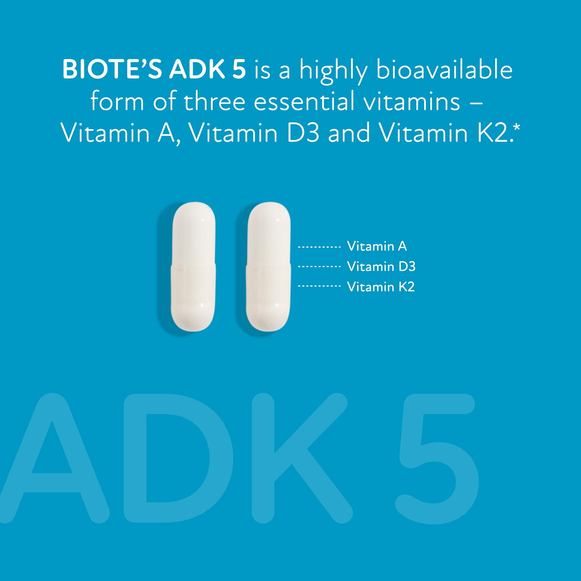 Biote Vitamin D Supplement 32g side view