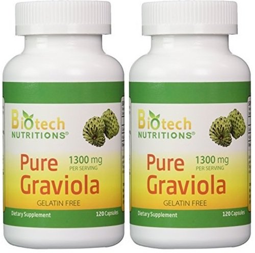 Biotech Nutritions Graviola 240 Capsules front view
