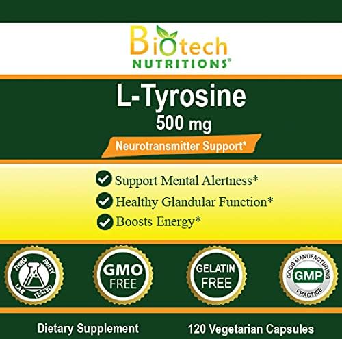 Biotech Nutritions L-Tyrosine capsule close-up