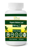 Biotech Nutritions Organic Mullein Leaf Capsules 1500 mg front view