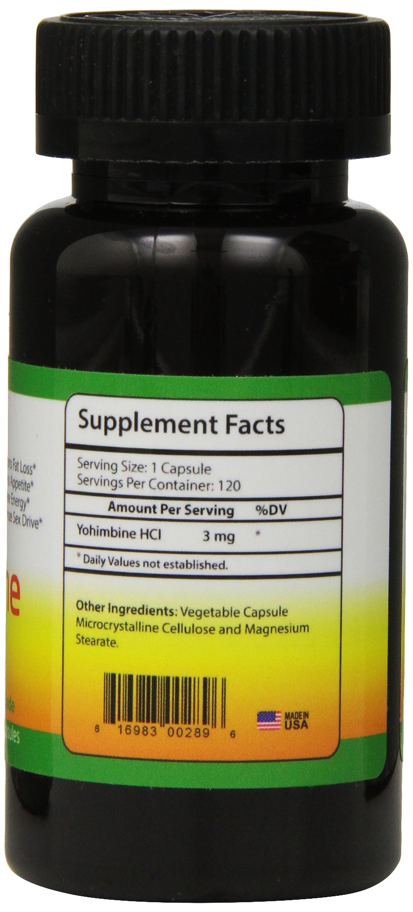 Biotech Nutritions Yohimbe Supplement 50g with packaging