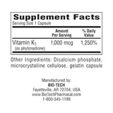 BioTechUSA K1-1000 Vitamin K1 capsules lifestyle scene