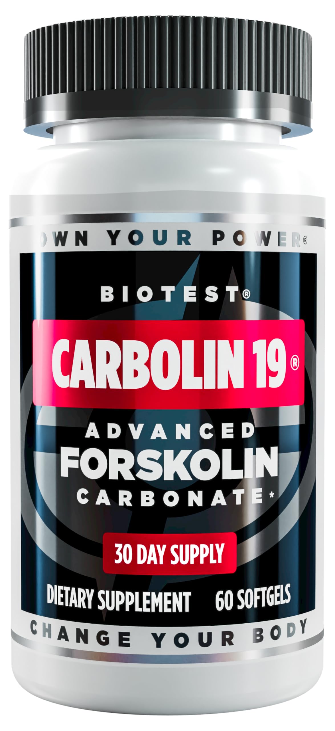 Biotest Carbolin-19 Fat Burner front view with packaging