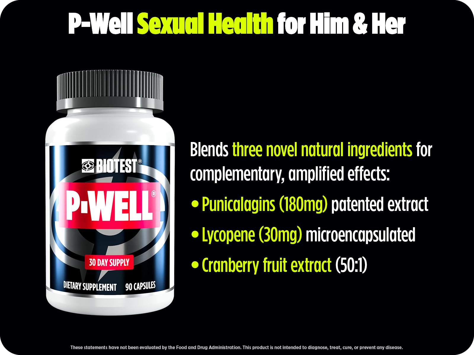 Biotest Cranberry Supplement capsules on a table
