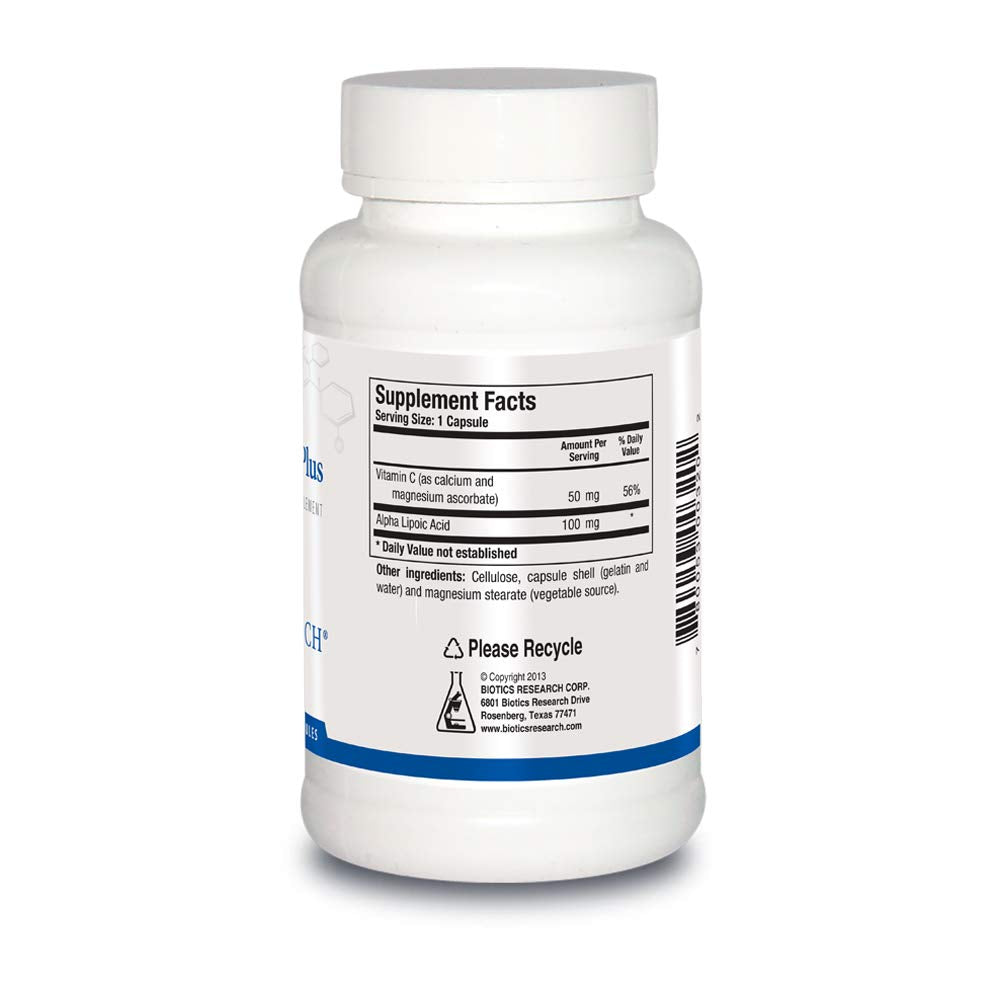 BIOTICS RESEARCH Alpha Lipoic Acid Supplement packaging