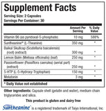 BIOTICS RESEARCH Alpha Theta Ultra PM L-Theanine ingredients list