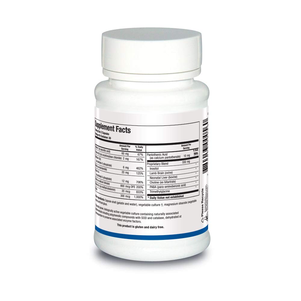 BIOTICS RESEARCH B-Complex supplement side view