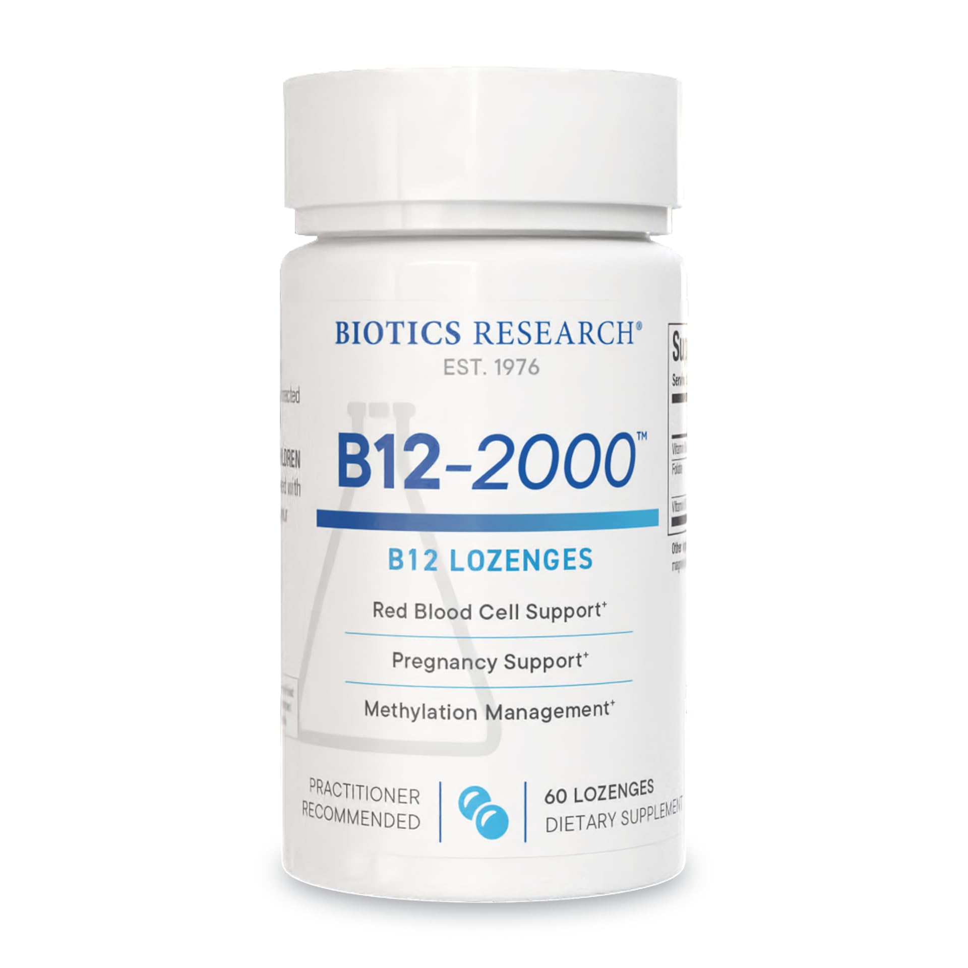 BIOTICS RESEARCH B12 Lozenges front view packaging