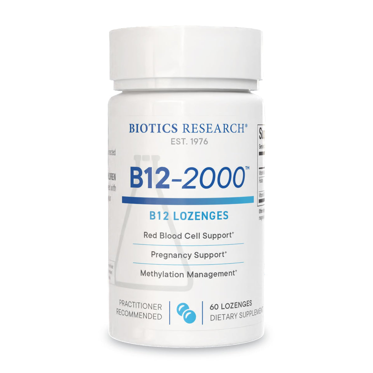 BIOTICS RESEARCH B12 Lozenges front view packaging