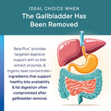 BIOTICS RESEARCH Beta-Plus supplement bottle on a kitchen counter