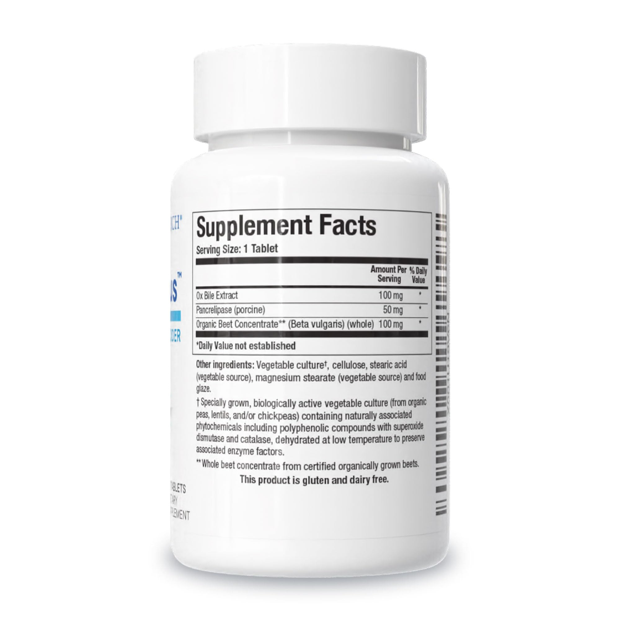 BIOTICS RESEARCH Beta-Plus supplement with a glass of water