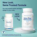 BIOTICS RESEARCH Beta-Plus with a glass of water