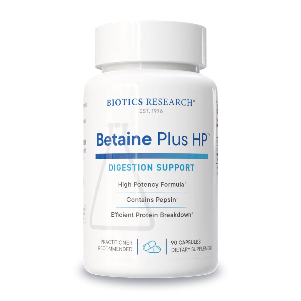 BIOTICS RESEARCH Betaine Plus HP supplement front view