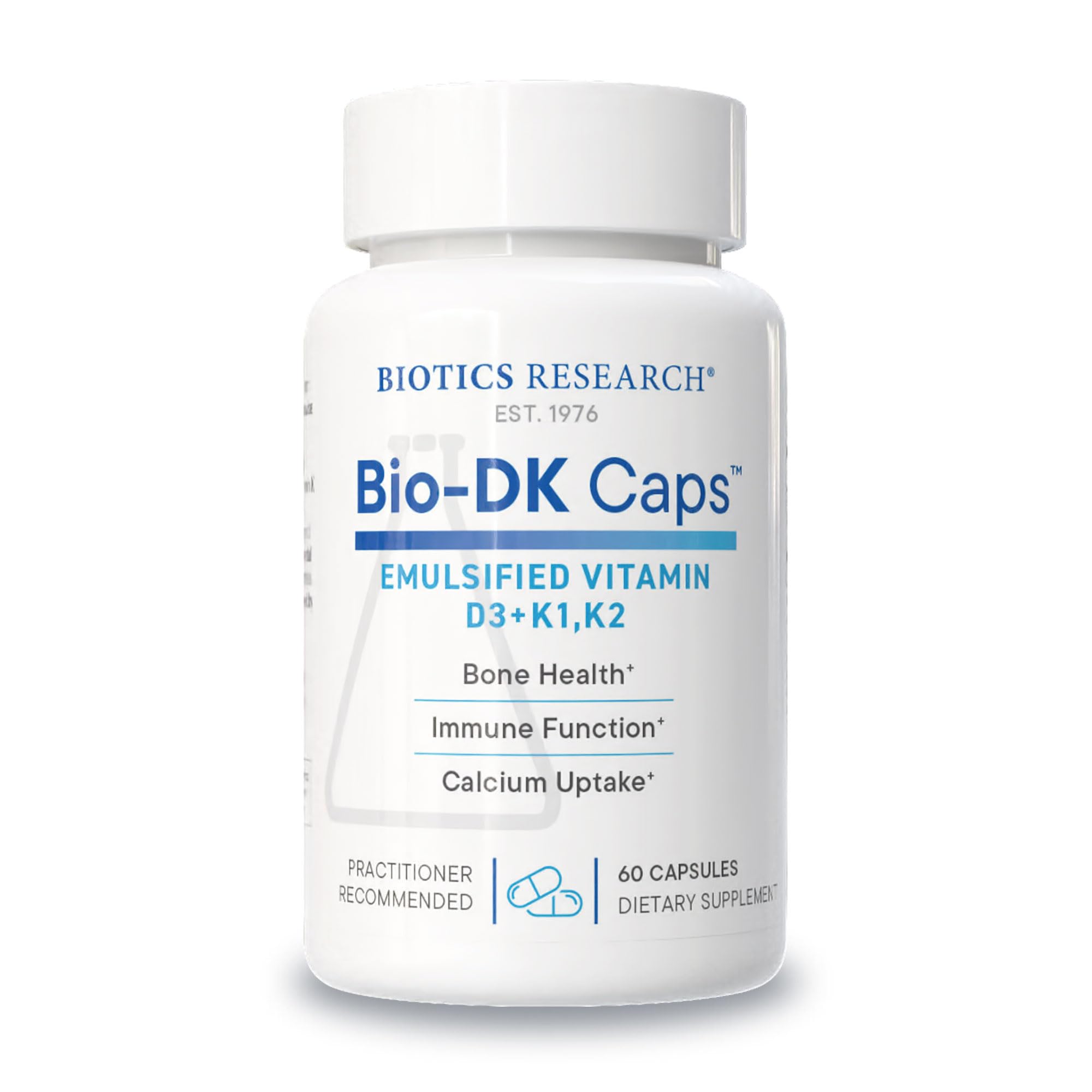 BIOTICS RESEARCH Bio-DK Caps front view of packaging