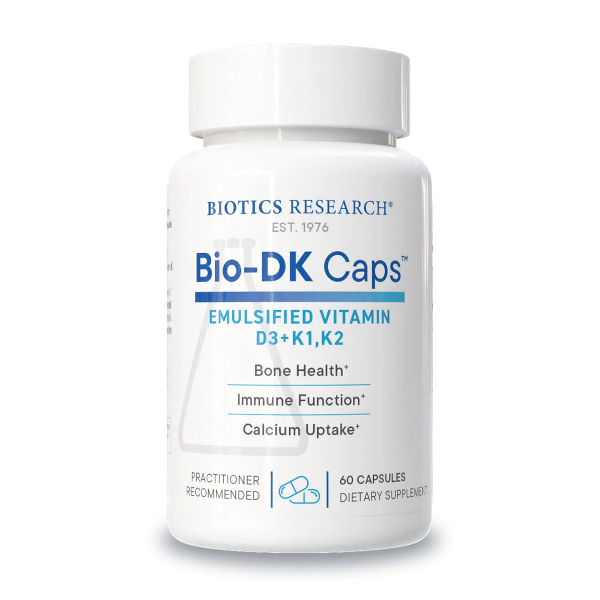 BIOTICS RESEARCH Bio-DK Caps front view of packaging