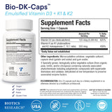 BIOTICS RESEARCH Bio-DK Caps side view showing capsule details