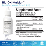 BIOTICS RESEARCH Bio-DK-Mulsion multivitamin side view