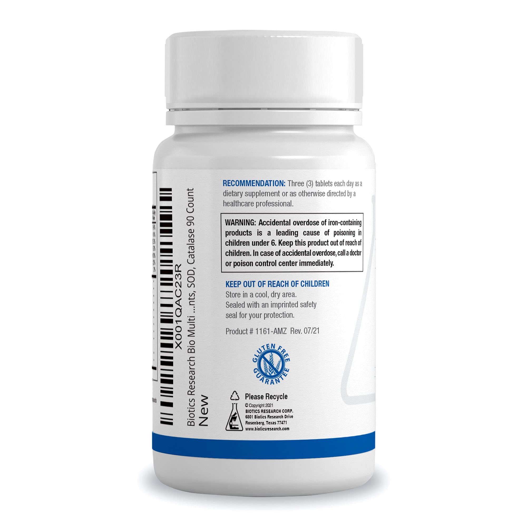 BIOTICS RESEARCH Bio-Multi Plus 159g side view