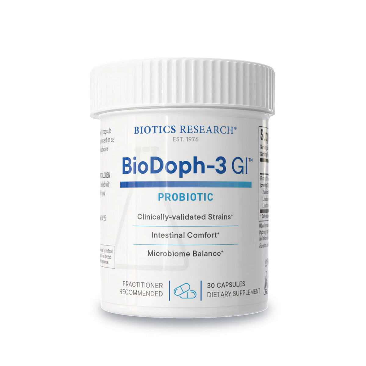 BIOTICS RESEARCH BioDoph-3 GI Probiotic Supplement front view