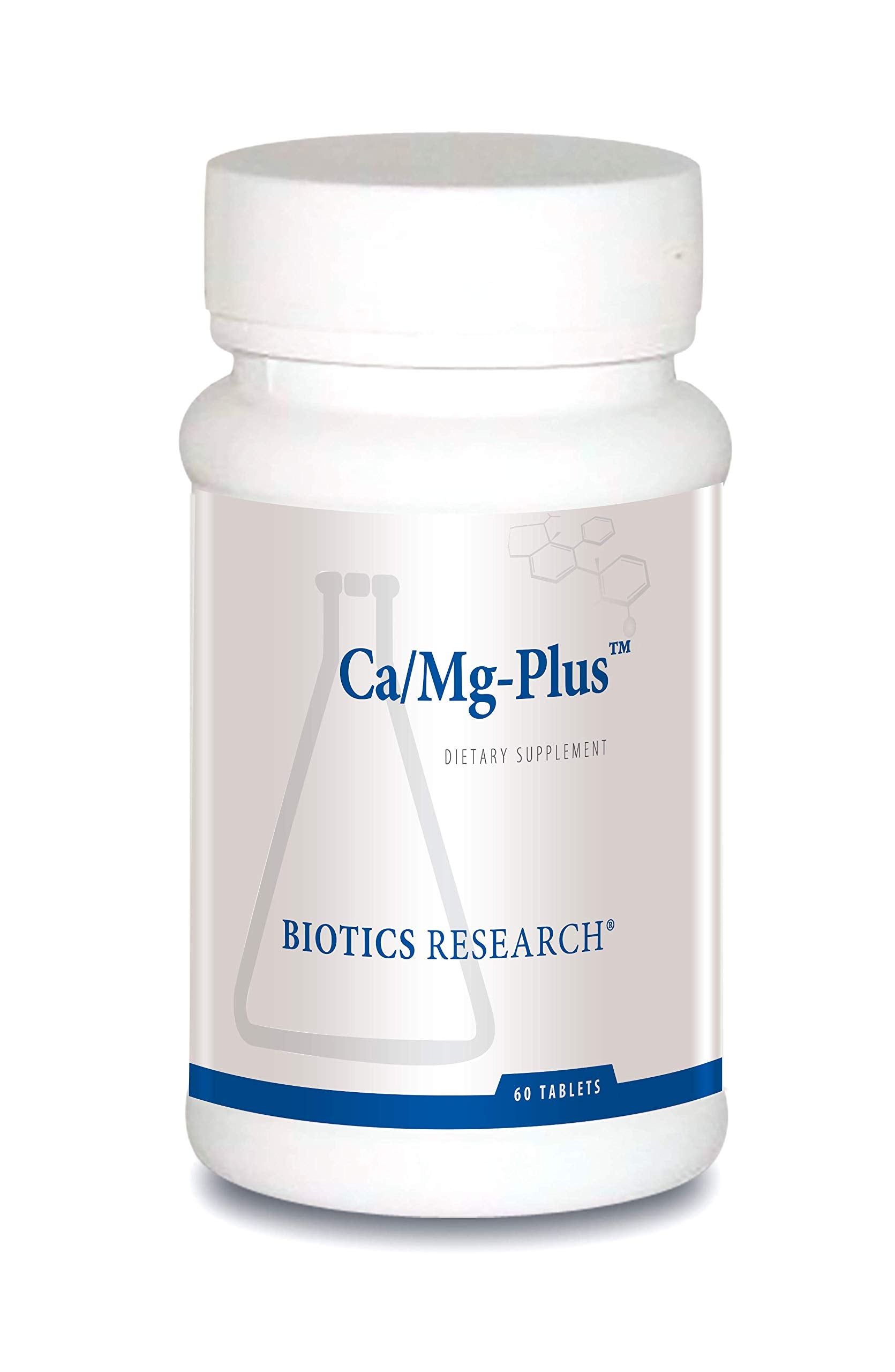 BIOTICS RESEARCH Ca/Mg-Plus Calcium and Magnesium Supplement front view