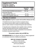 BIOTICS RESEARCH CurcumRx Turmeric Supplement side view with label