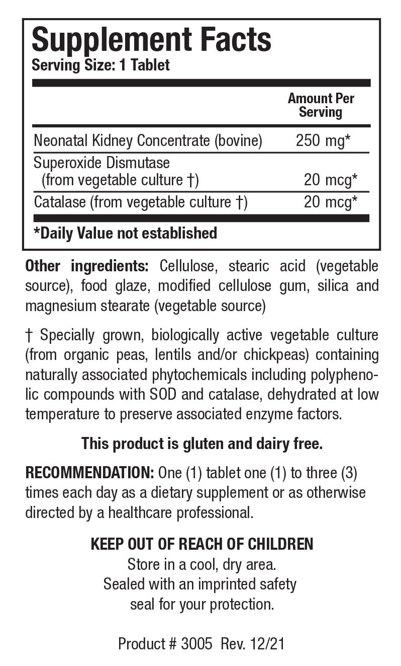 BIOTICS RESEARCH Cytozyme-KD 50g supplement side view