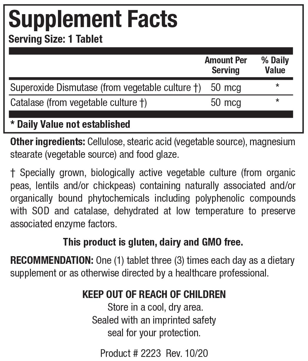BIOTICS RESEARCH Dismuzyme Plus Antioxidant Supplement side view