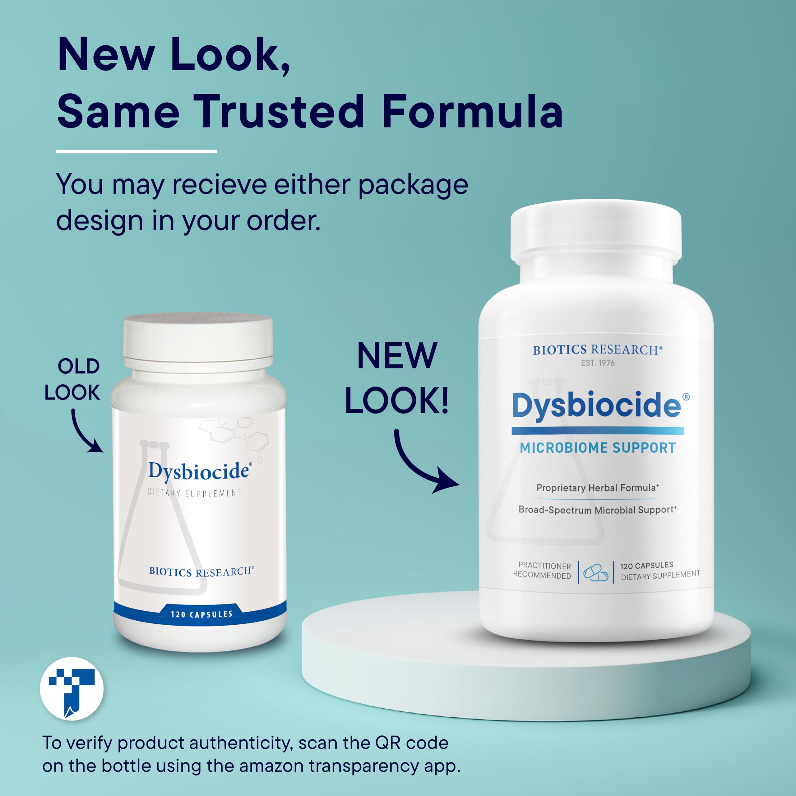 BIOTICS RESEARCH Dysbiocide Herbal Supplement capsule close-up