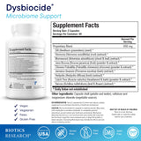 BIOTICS RESEARCH Dysbiocide Herbal Supplement side view