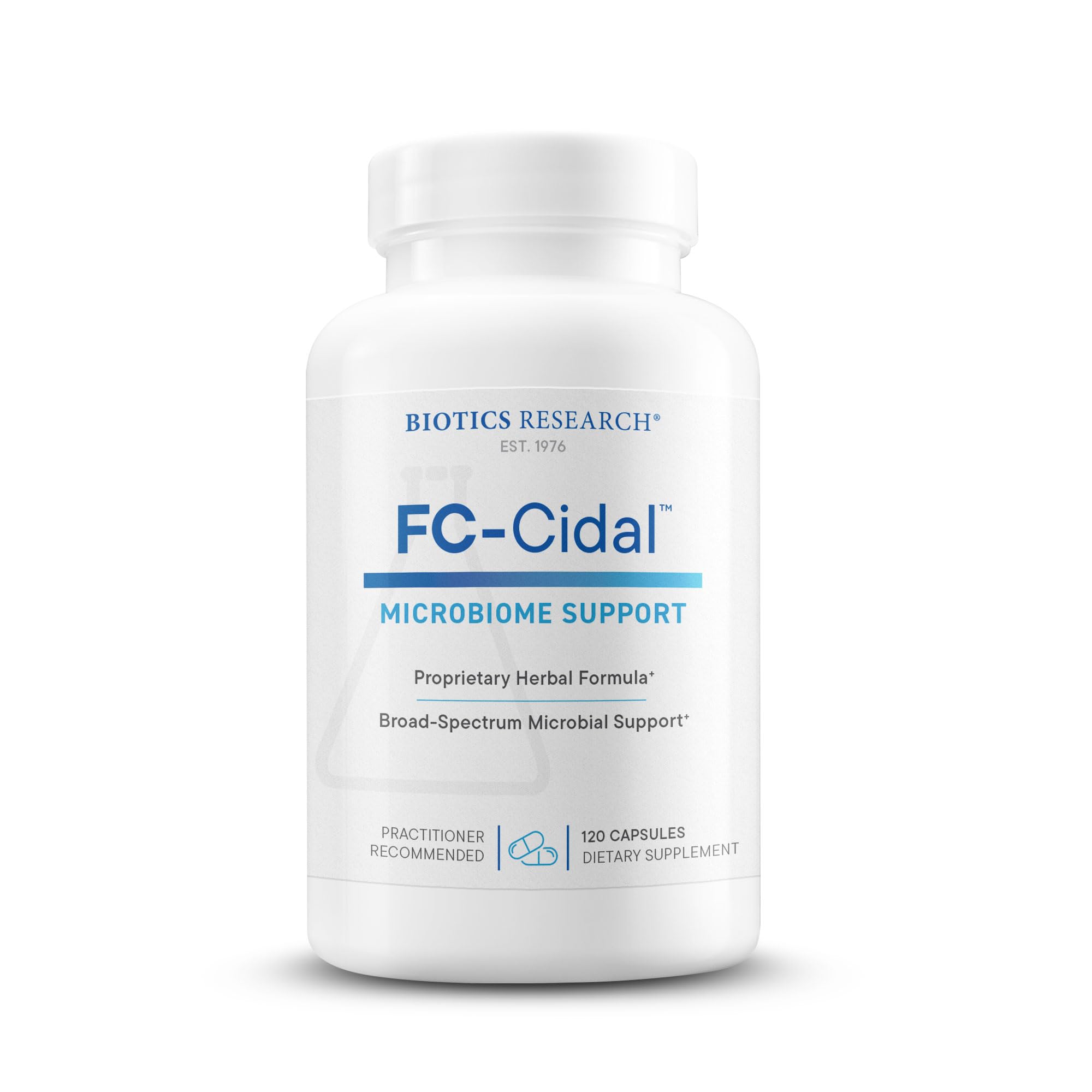 BIOTICS RESEARCH FC-Cidal Herbal Supplement 500mg capsule front view