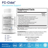 BIOTICS RESEARCH FC-Cidal Herbal Supplement 500mg capsule side view