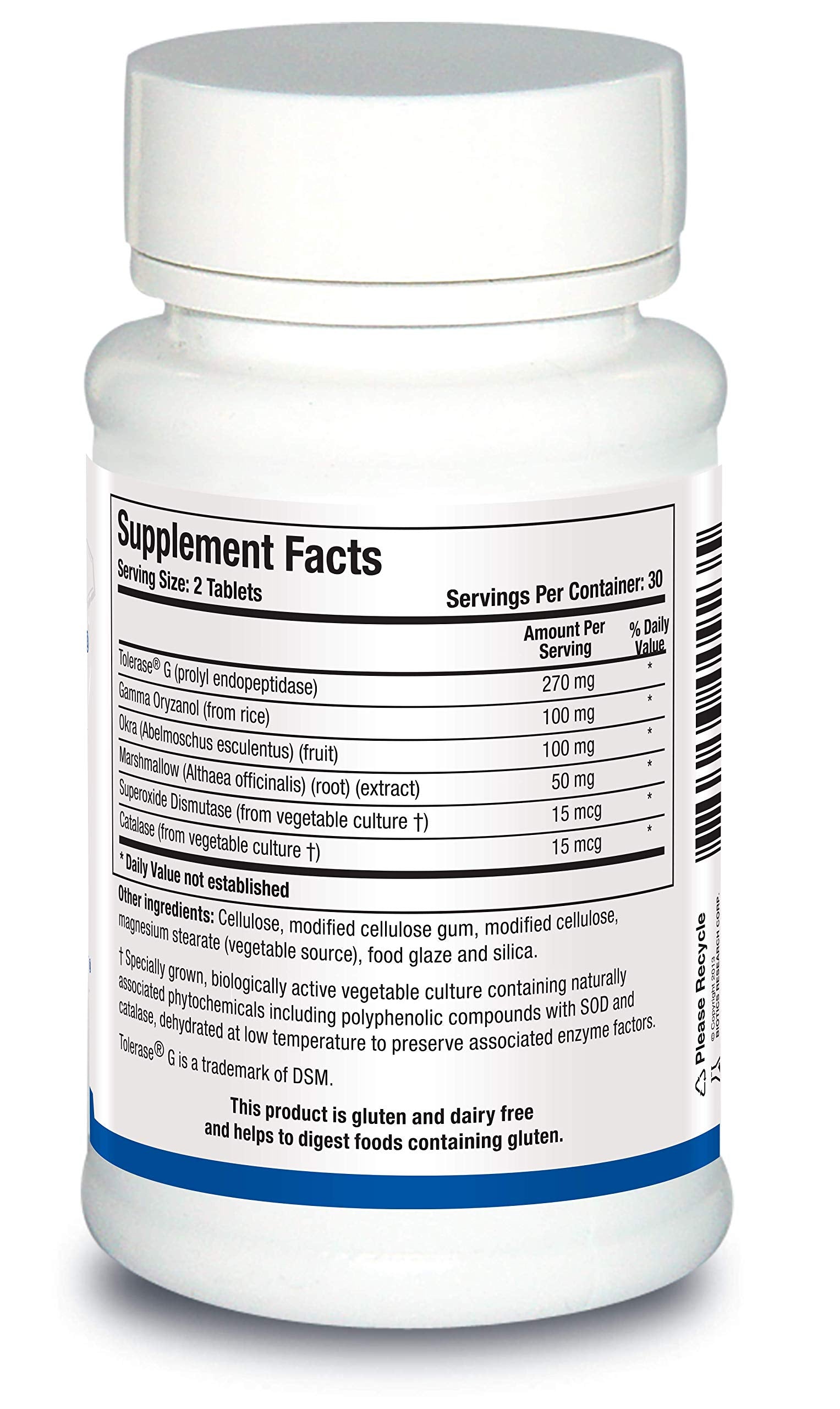 BIOTICS RESEARCH Gluterase daily Support Enzyme packaging
