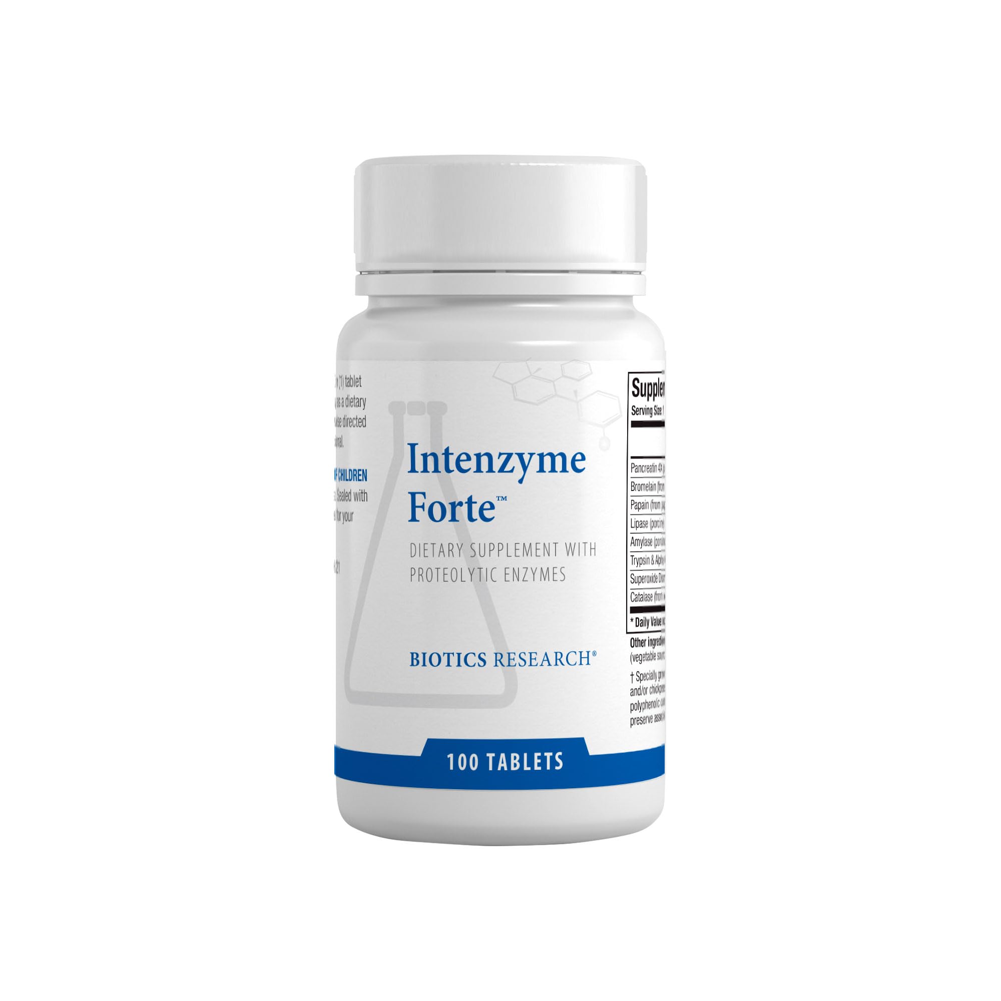 BIOTICS RESEARCH Intenzyme Forte enzyme supplement front view