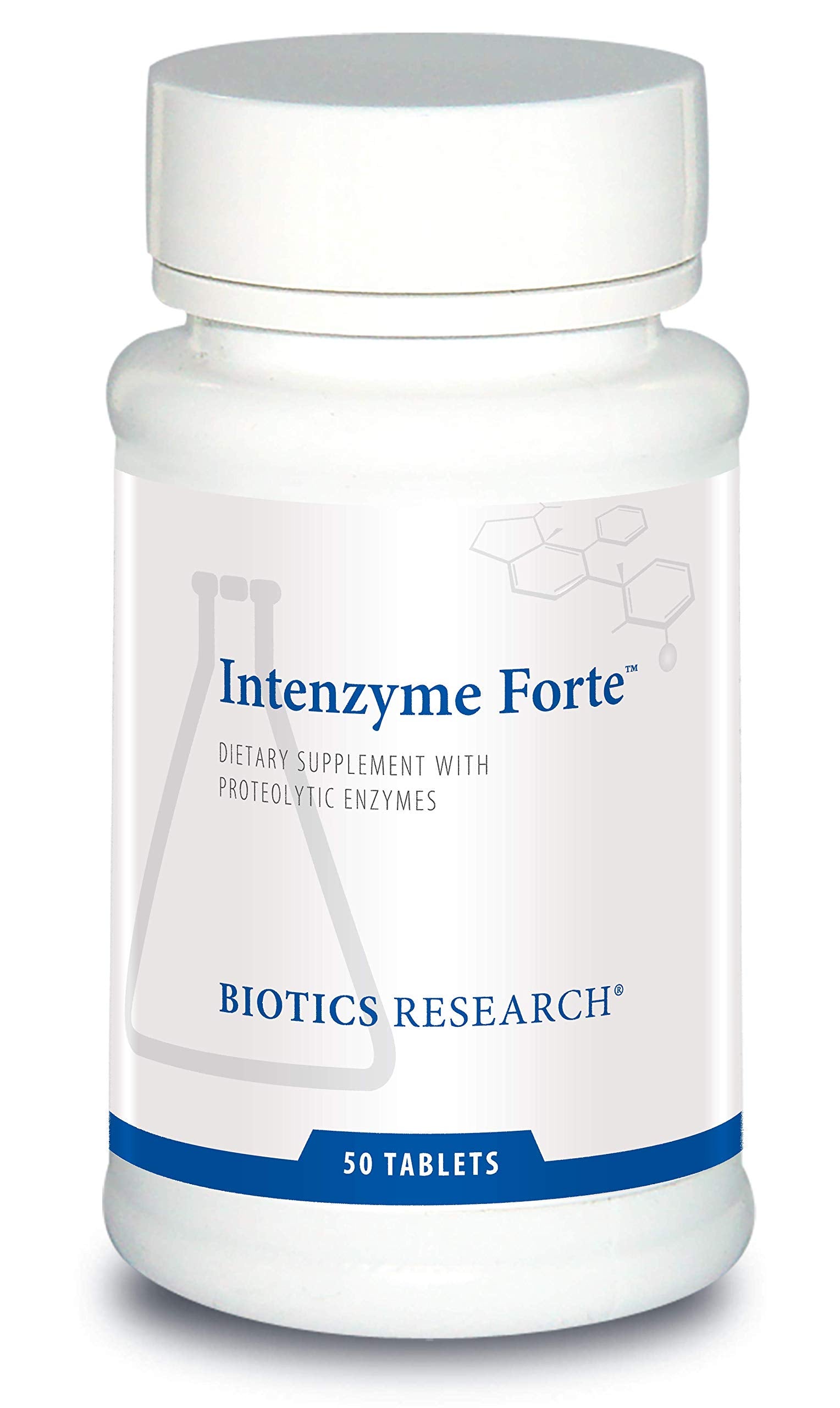 BIOTICS RESEARCH Intenzyme Forte enzyme supplement tablet front view