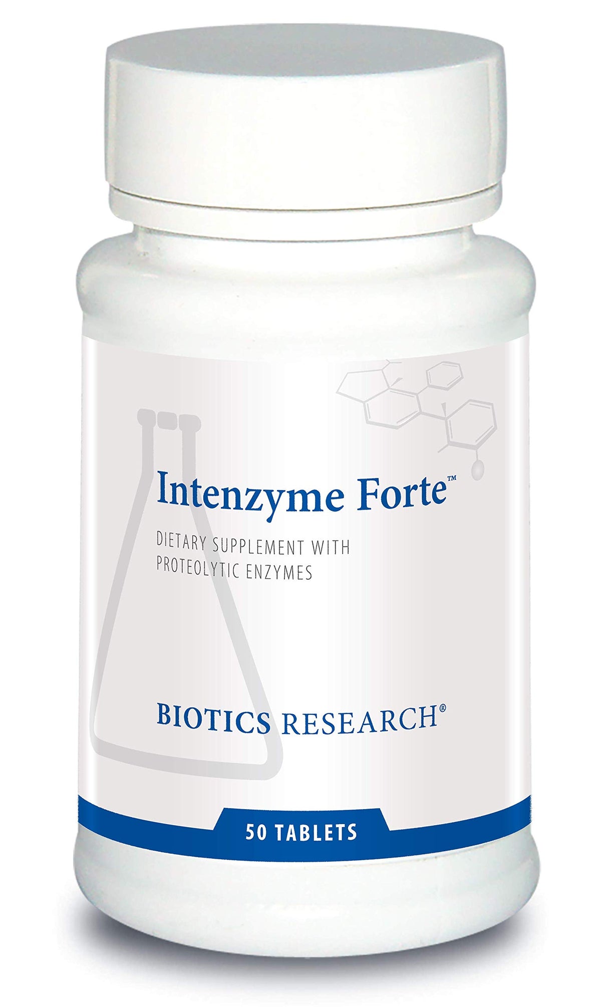 BIOTICS RESEARCH Intenzyme Forte enzyme supplement tablet front view