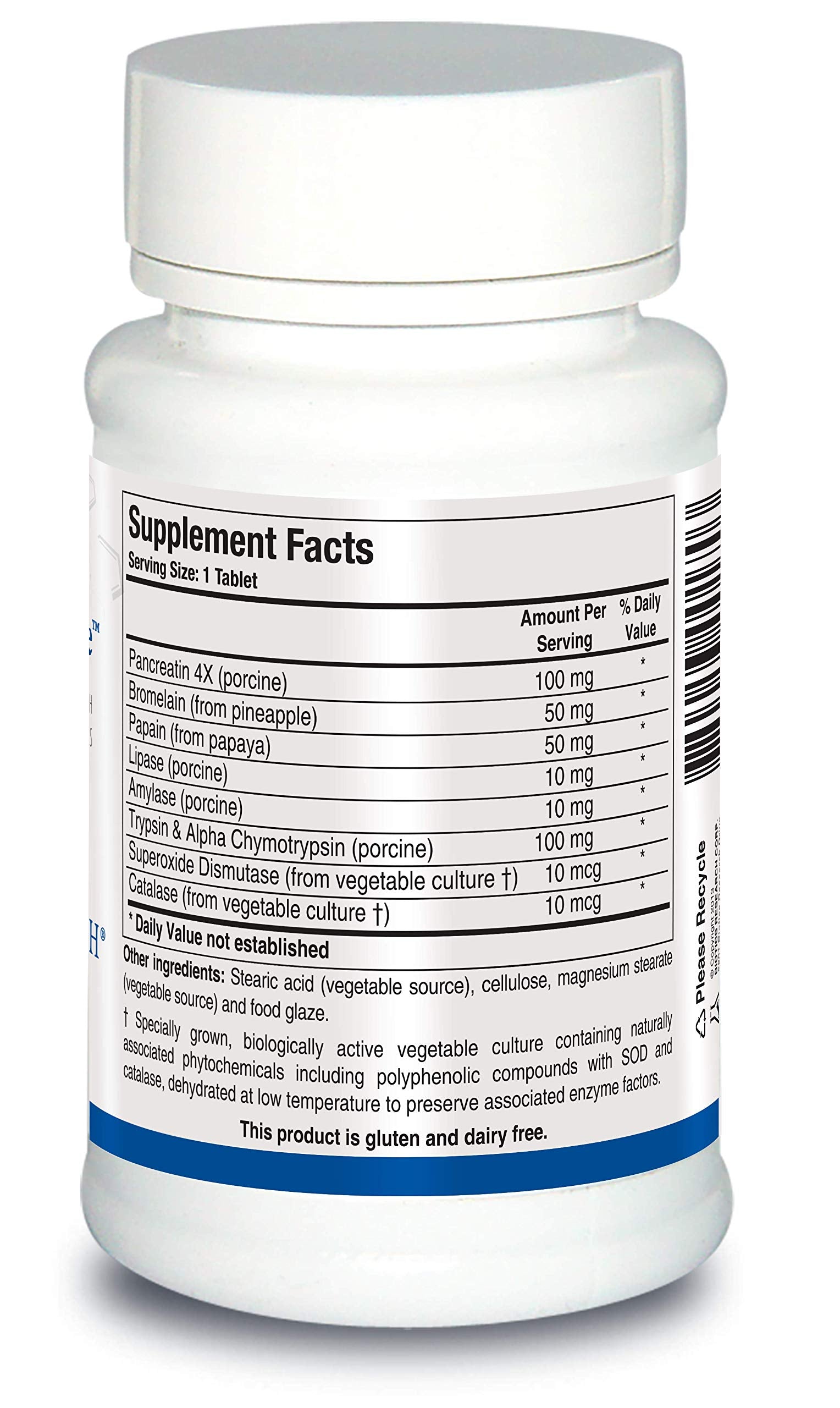 BIOTICS RESEARCH Intenzyme Forte tablet close-up
