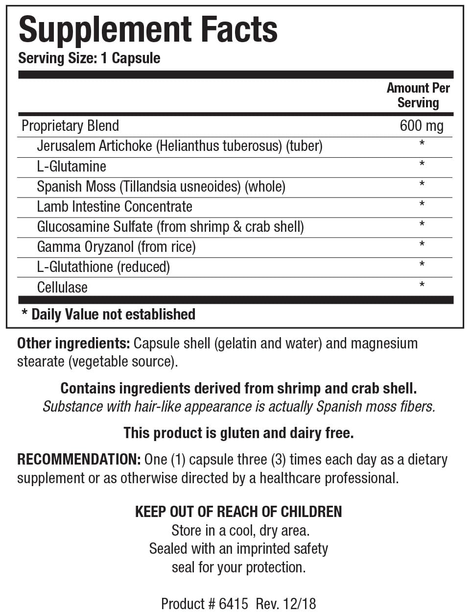BIOTICS RESEARCH IPS supplement bottle side view