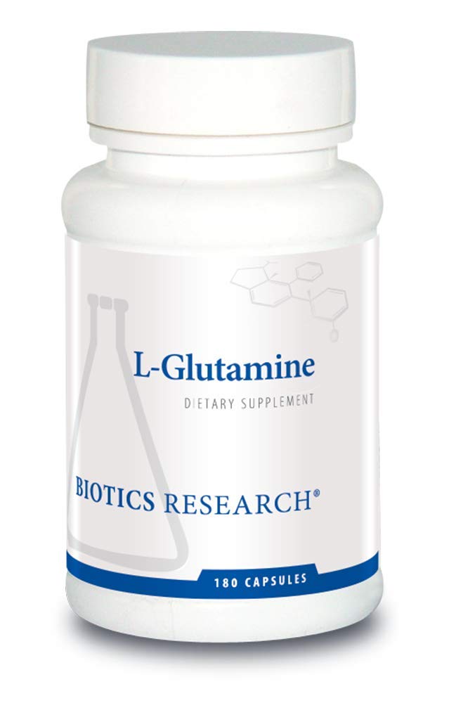 BIOTICS RESEARCH L-Glutamine 230g capsule bottle front view