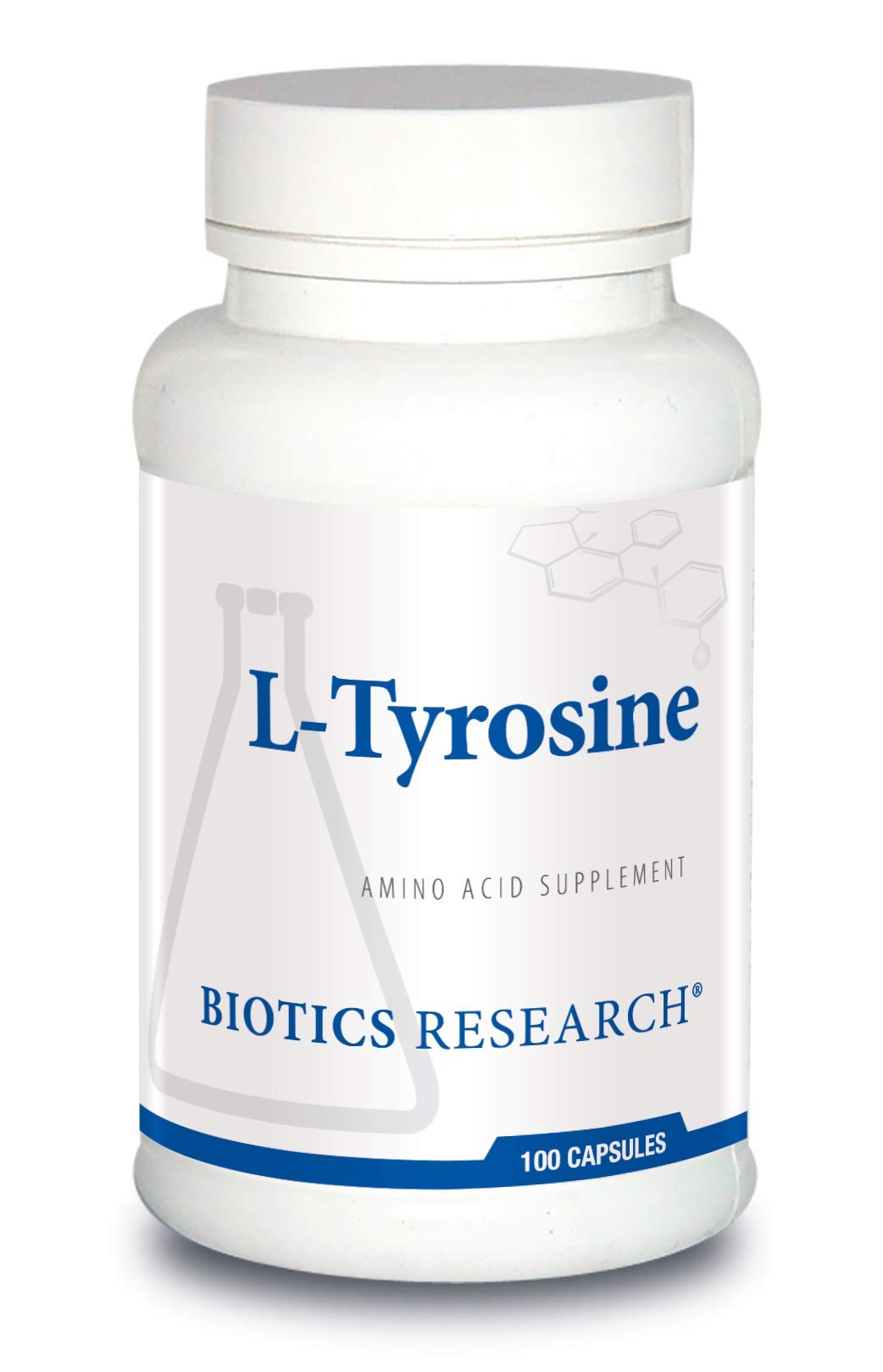 BIOTICS RESEARCH L-Tyrosine Capsules 100 Count front view