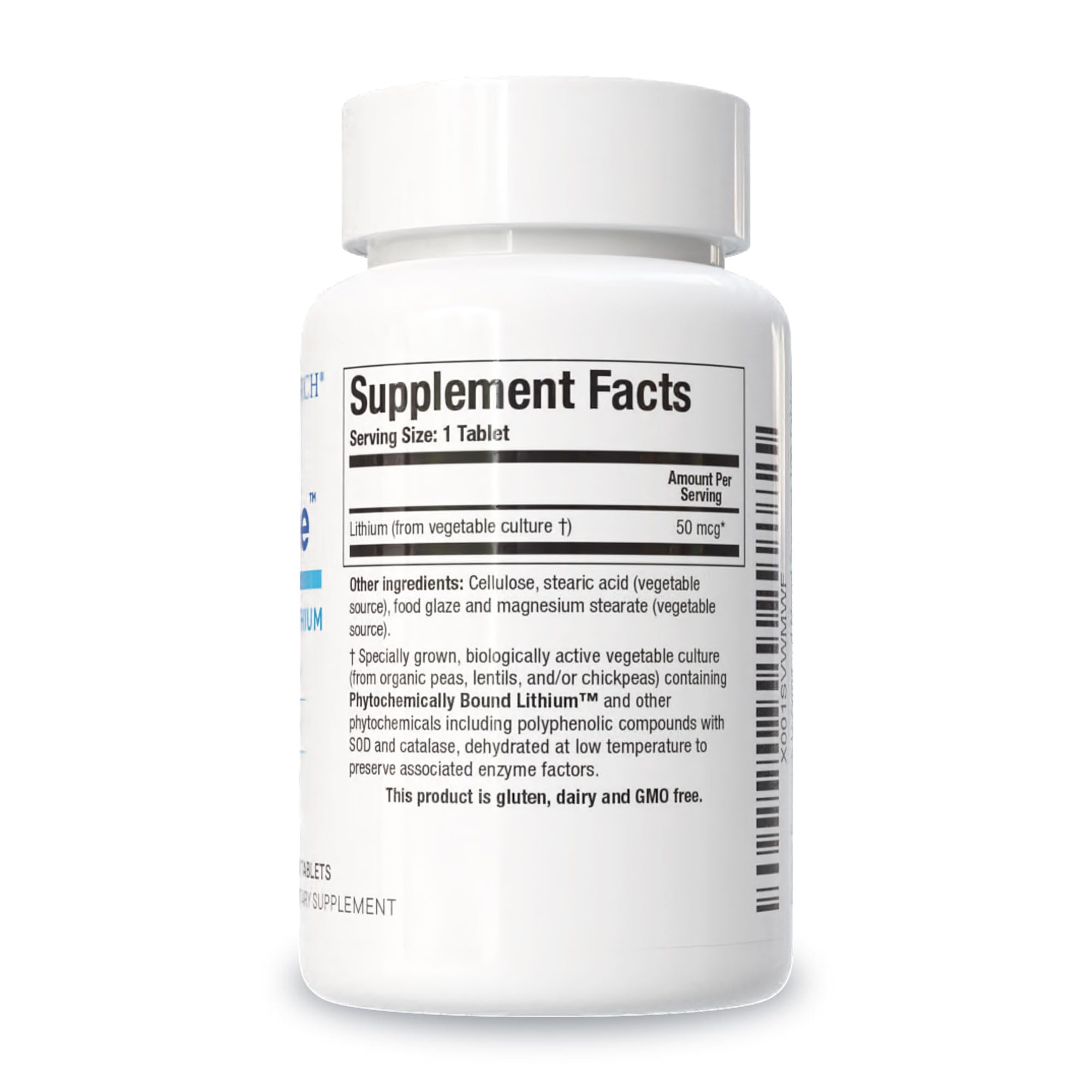 BIOTICS RESEARCH Li-Zyme Lithium Supplement side view