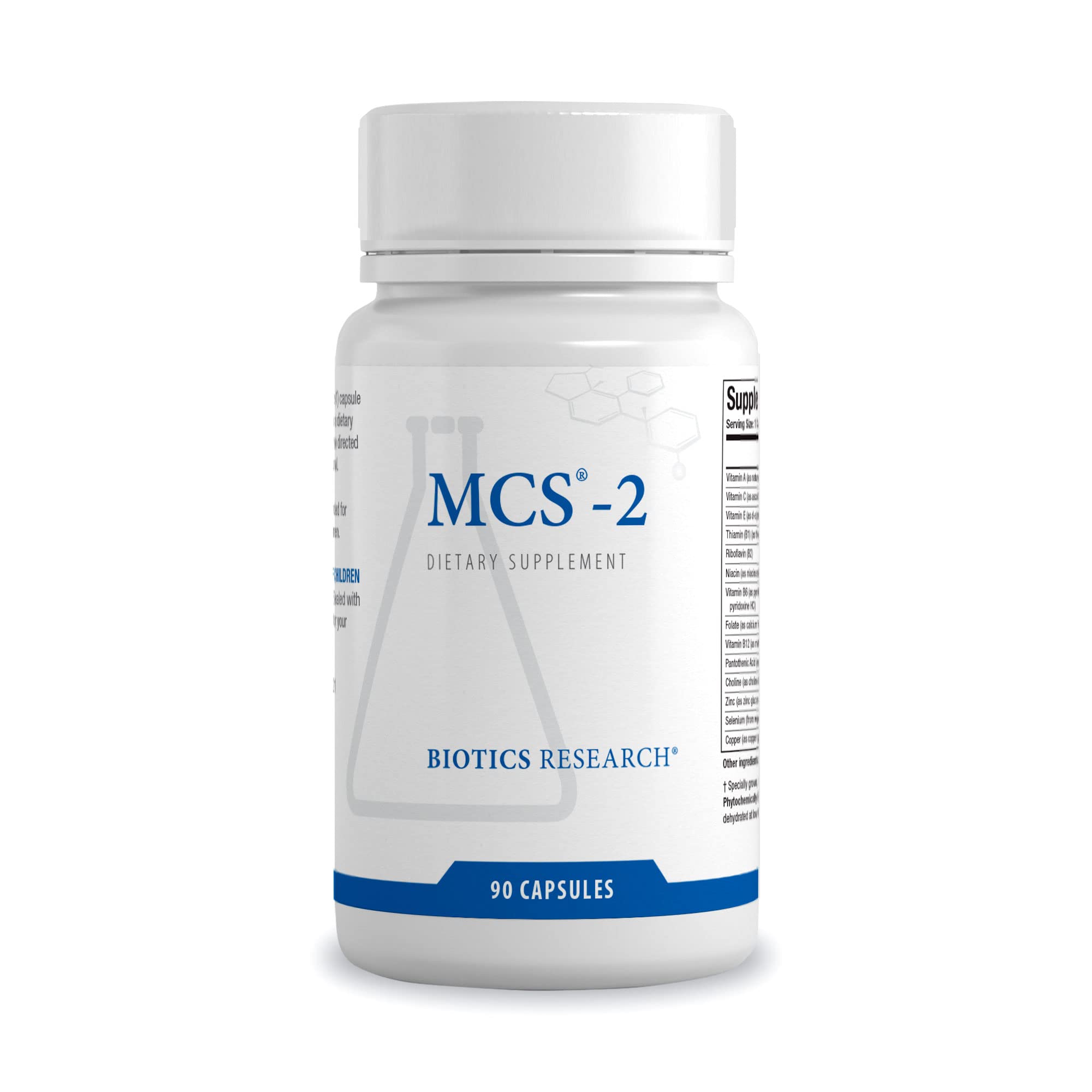 BIOTICS RESEARCH MCS-2 Blended Vitamin & Mineral Supplement front view
