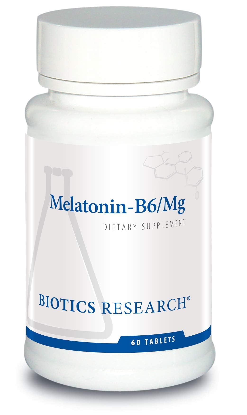 BIOTICS RESEARCH Melatonin-B6/Mag 60 tablets front view