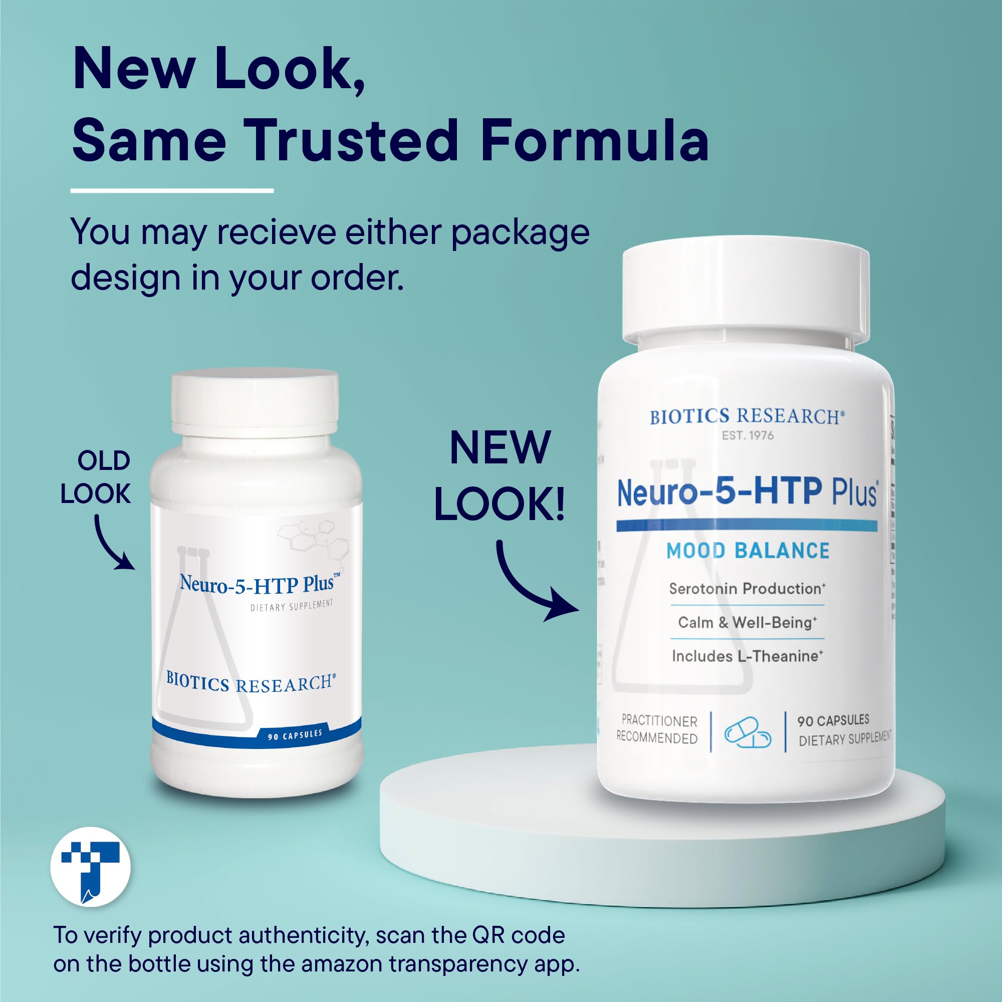 BIOTICS RESEARCH Neuro-5-HTP Plus 50g capsules back view