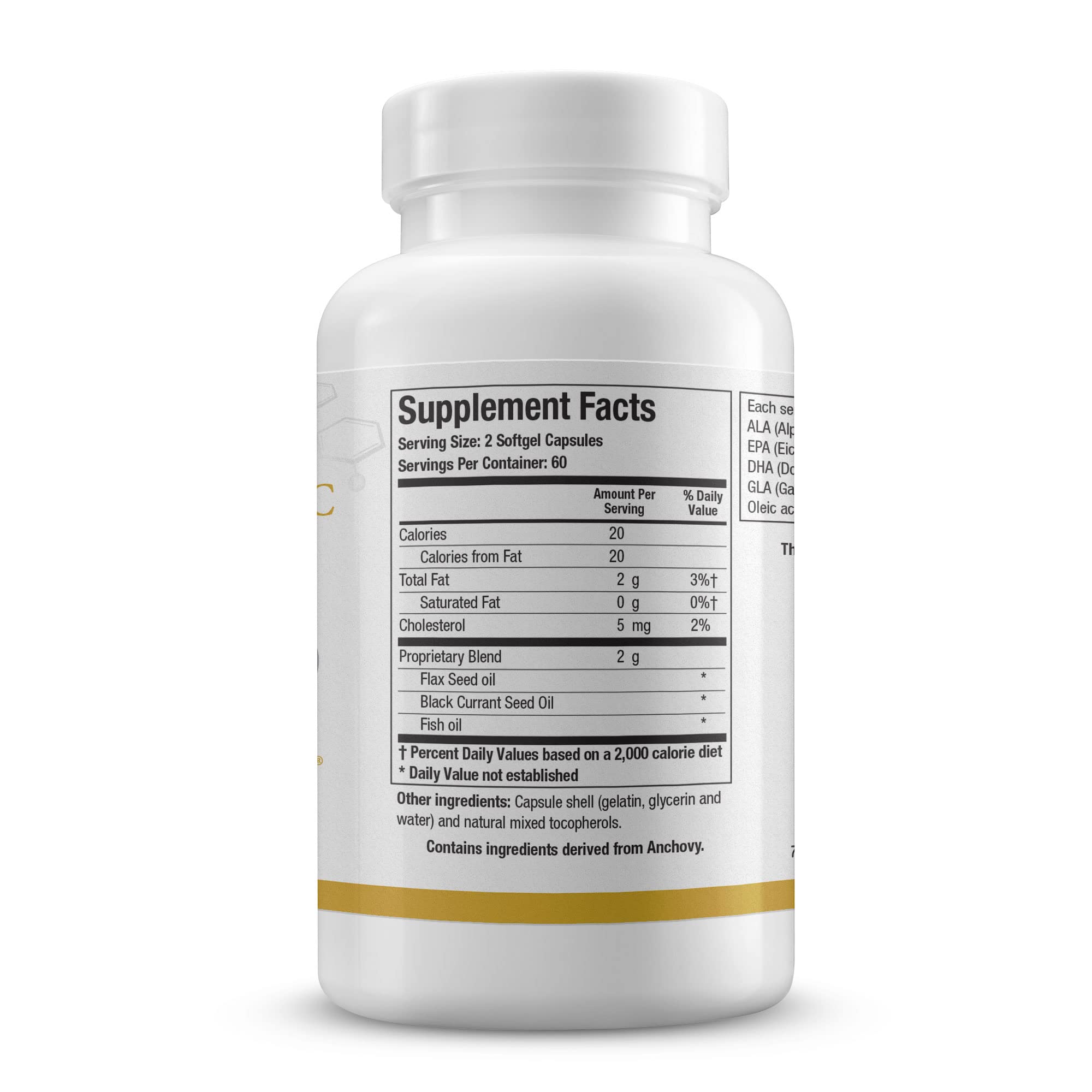 BIOTICS RESEARCH Optimal EFAs-BC Omega-3 Softgels packaging