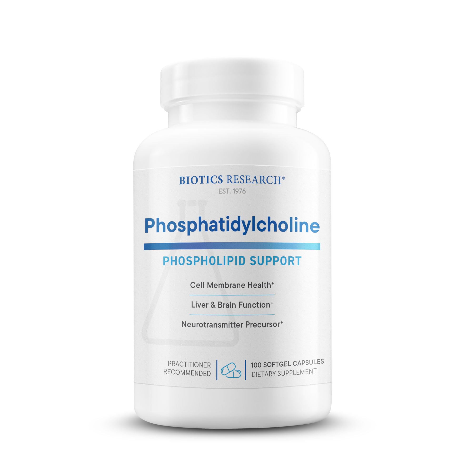 BIOTICS RESEARCH Phosphatidylcholine Softgel Capsules front view